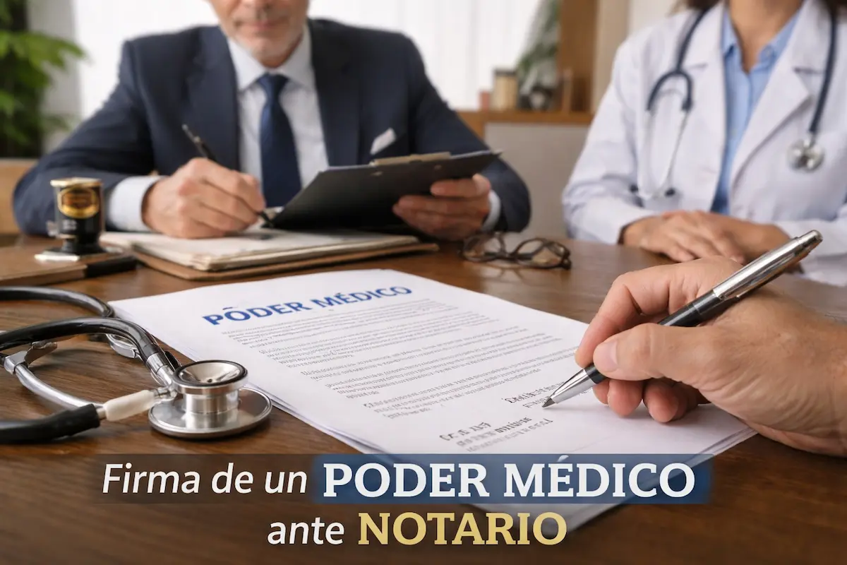 firma de poder médico notarial en Estados Unidos